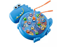 Dinosaur Fishing Learning Toy Interactive Activity Kids Hand-Eye Coordination