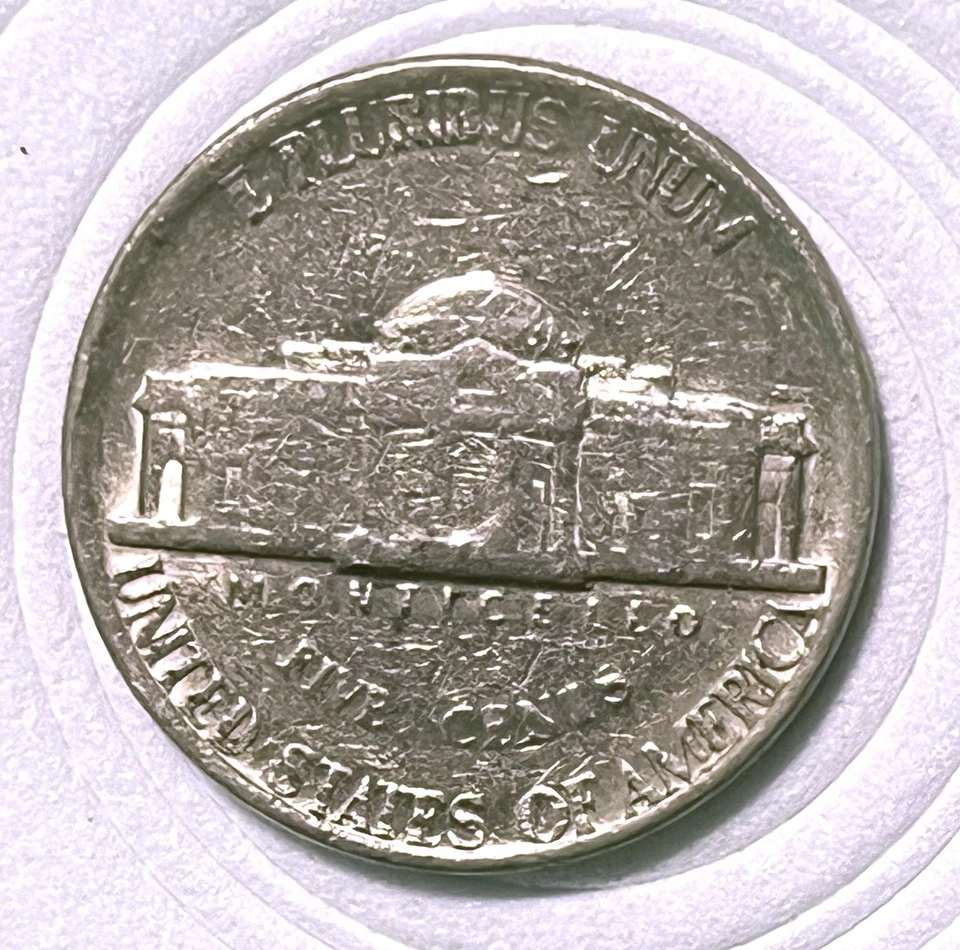 1978 D Five Cents multiple errors.  DDO obverse and reverse.  - Image 2 of 2