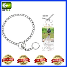 Lightweight Adjustable Choke Chain Collar for Puppies - Effective Training Aid