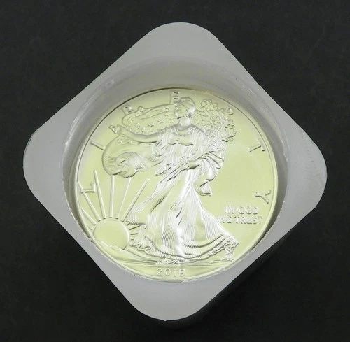 2019 Silver Eagle Dollar Roll Gem BU (20) Coins