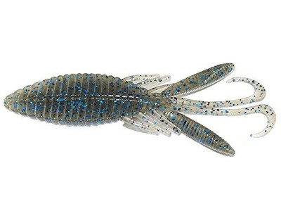 HIDEUP Stagger Wide Hog 3.3 Soft Bait #130 Cinnamon Blue 6pcs New