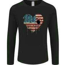 Love Flagge Bikini Atoll Fußball Herren Langarm T-Shirt