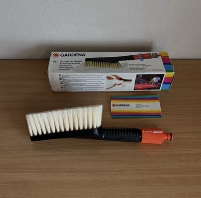 Gardena Car Wash Brush 987 Adjustable Water Rate Hozelock Fitting 