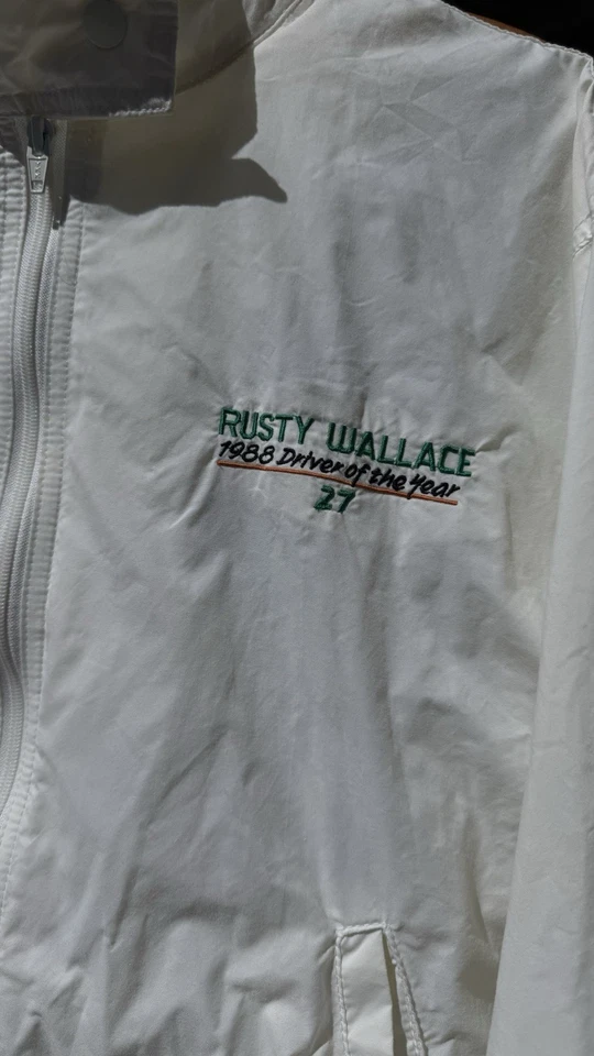 Chaqueta de Carreras Rusty Wallace Kodiak NASCAR 1988 “Conductor del Año” #27 Talla L  Foto 3 de 4