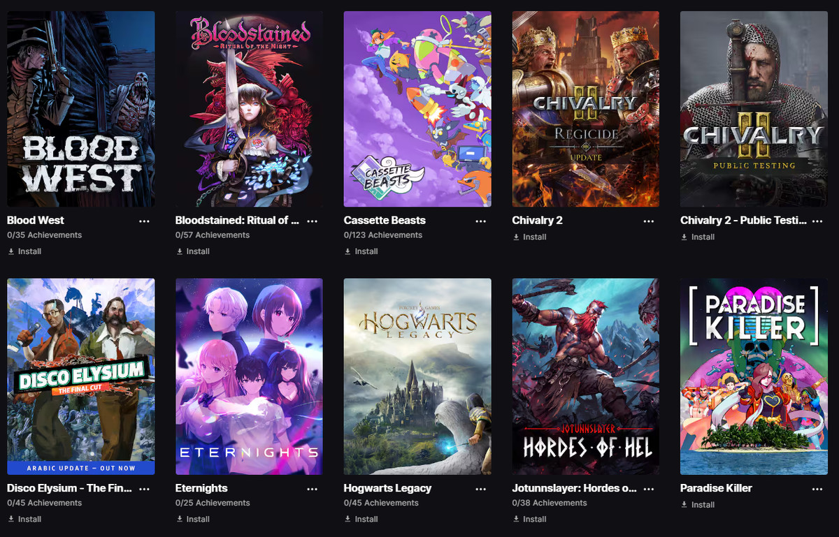 PC Games Bundle – Epic Games Full Access – 12 Games – Hogwarts, Total War,Calist