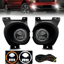  DRL Fog Lights Compatible with 2011 2012 2013 2014 Ford F150, 1 Pair Front LED