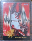 1995-96 NBA Hoops Skybox Earth Shakers Michael Jordan Bulls #358 Card