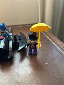 Lego Duplo Batman Batwing Adventure Penguin With Umbrella, Web, And Batterang