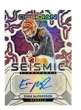 2024 Panini Obsidian Even McPherson Seismic Signatures White Contra Auto #SS-EPN
