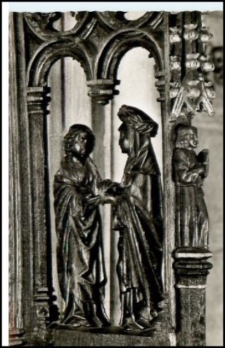 Dortmund ~ 1963 Postcard St. Mary's Church Church Choir Stalls