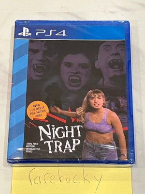Night Trap (PS4 Playstation 4) NEW SEALED, Y-FOLD MINT, RARE LRG!