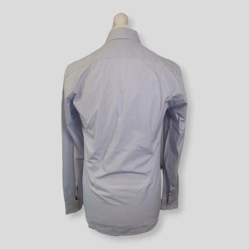 Scotch & Soda Shirt Mens Size M Blue Long Sleeve Polka Dot Pattern Pocket Shirt  - Picture 7 of 8