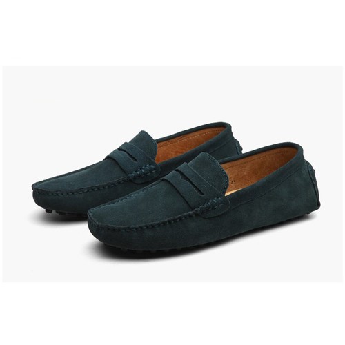 Suede Leather Men Casual Shoes Loafers Driving Moccasins Slip on Leather Shoes - Picture 56 of 61