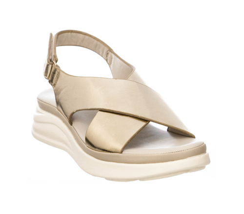 LUMBERJACK SANDALO CON FASCE DONNA SWG4506 005 ORO STRAPPO DAL 36 AL 40 NEW - Imagen 2 de 5