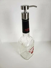 Soap Dispenser Upcycled Evan Williams Cherry liquor whisky glass bottle,750ml