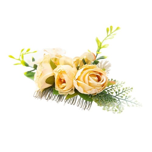 Braut Kristall Haar Ornamente Blumen blatt Haar Kamm Blumen haarkämmen - Bild 13 von 17