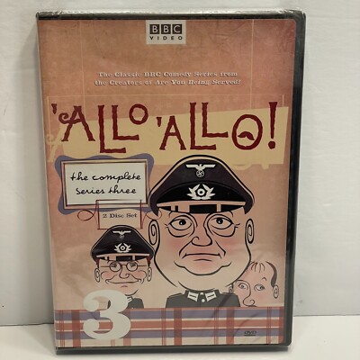Allo Allo Complete TV  Series Three  DVD BBC Video New Sealed 2 DVD Set Comedy