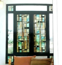 City Lights 24" x 36" Decorative Window Film Removable Washable