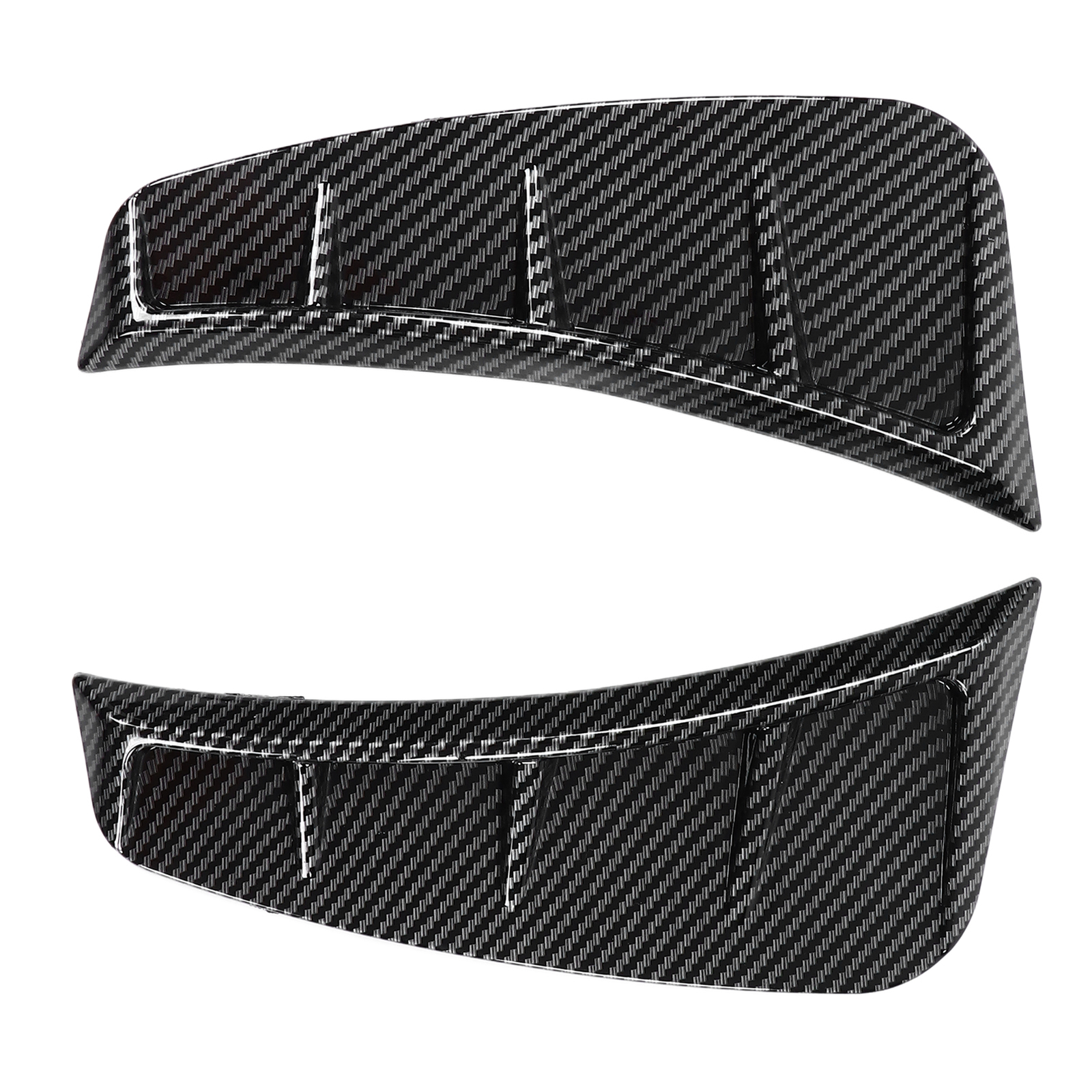 Pair Front Bumper Side Air Vent Trim Exterior Carbon Fiber Style Decoration