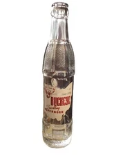 ACL SODA BOTTLE BUCKEYE BEVERAGES DEER PICTURE ohio  STATE OUTLINE 1957. ohio