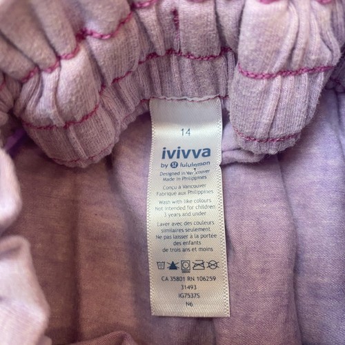 Ivivva by Lululemon Skirt Girls 14 Casual Athletic Elastic Waist Pockets Purple - Picture 6 of 6