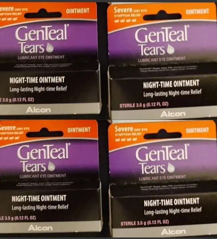 4 Alcon GenTeal Tears Severe Dry Eye Relief Night-Time Ointment 3.5g Exp 2026-27