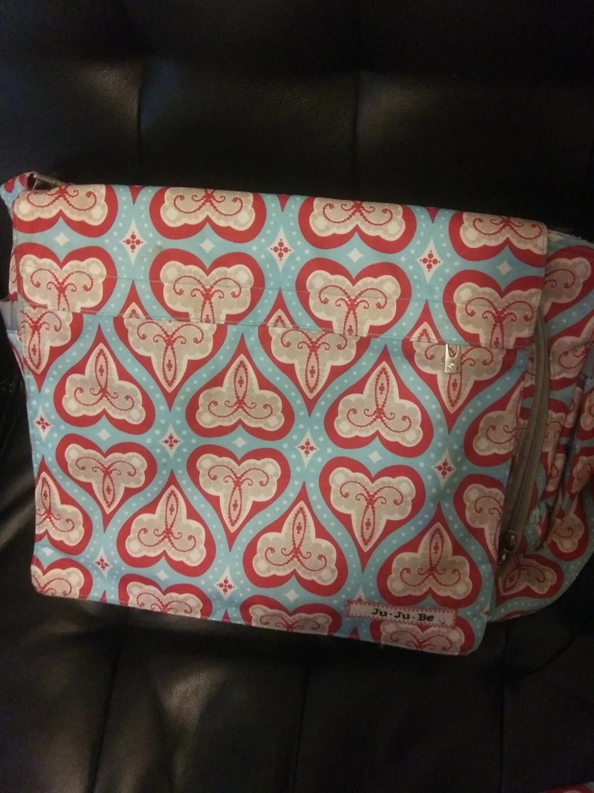 Ju-Ju-Be BFF Diaper Bag Tote with Heart Shaped Unique Design with changing pad