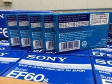 1x audio cassette standard blank tape repeater audio tape Disc 60 min 60EFS