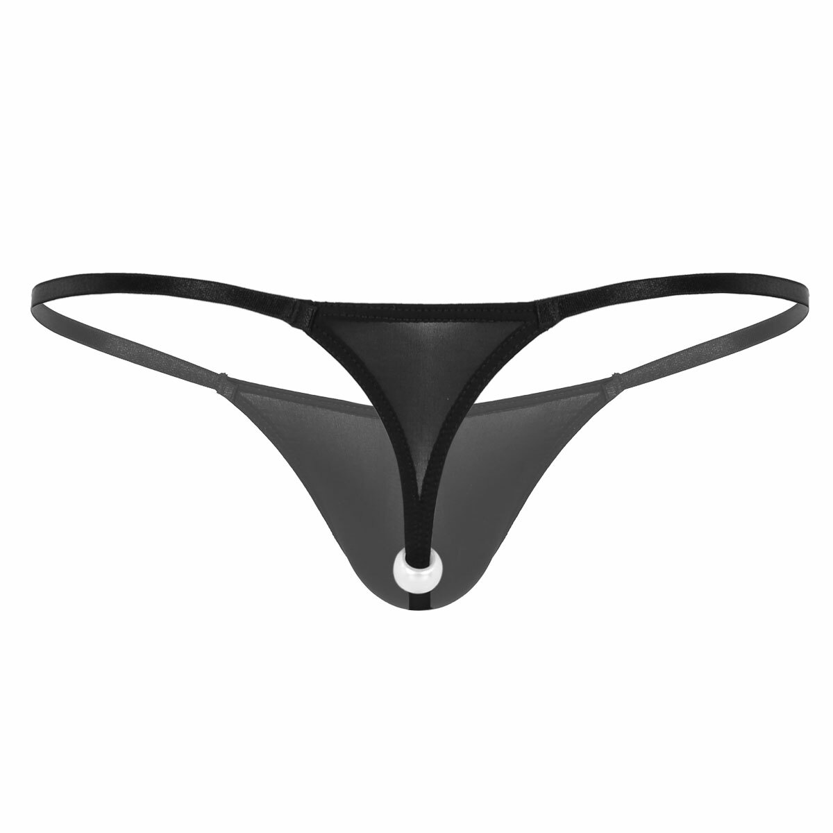 Mens Thong Underwear Low Rise See Through Micro Pouch G-String T-back Jockstrap