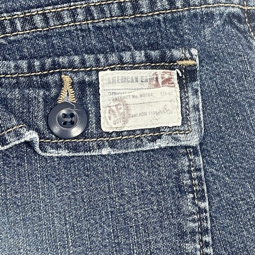 Vintage AE Supply Co. Women’s Low-Rise Denim Heavy Duty Workwear Shorts Size 0 - Picture 6 of 10