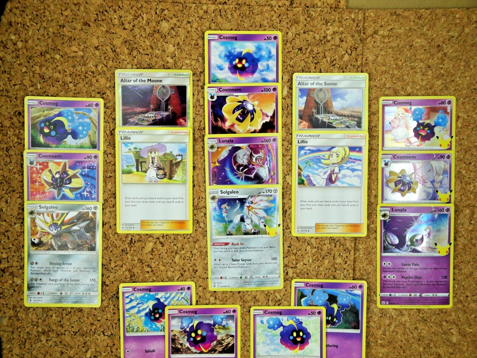 🌟LEGENDARY COSMOG EVOLUTION COLLECTION🌟 Solgaleo Lunala | 20 Card Pokemon Set