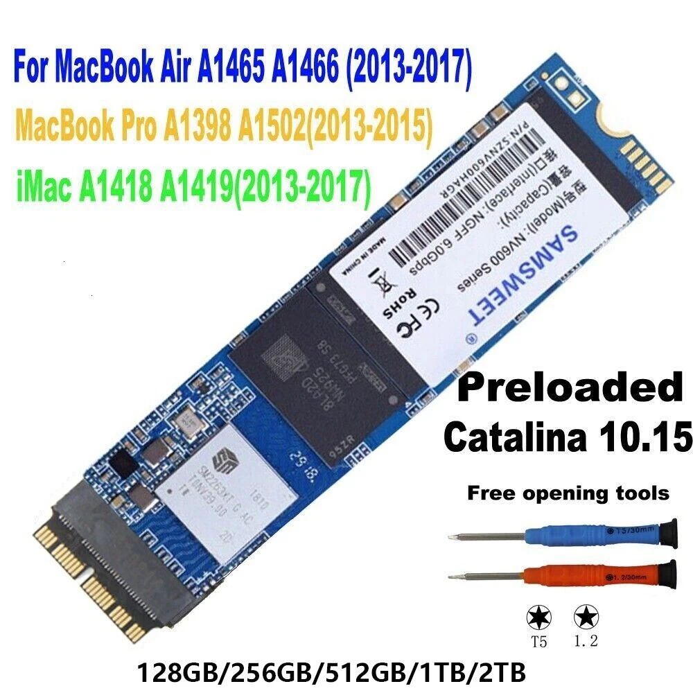 512GB SSD For Apple MacBook Air 13 Mid 2013 A1466 EMC 2632 3 Years Warranty