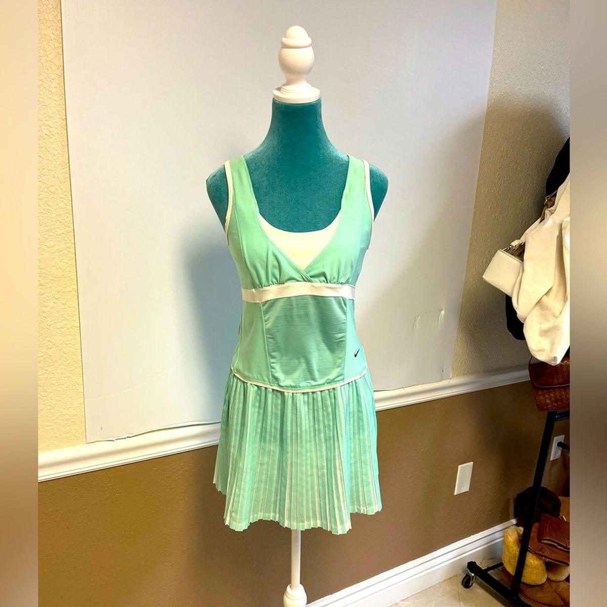 Nike Mint Green Tennis Dress  Size Small | Pleated Skirt | Y2K Athletic  Style