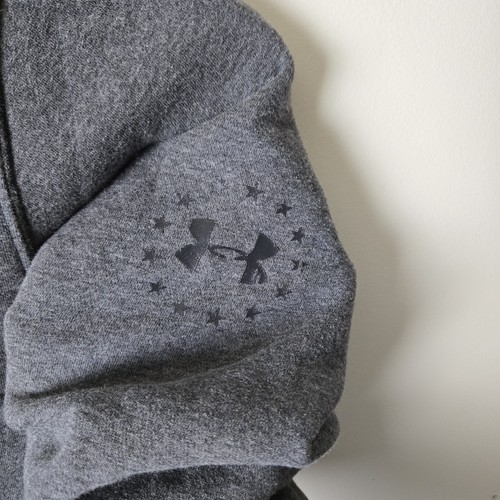 Under Armour Hoodie Mens XL Gray Wounded Warrior Project Hooded Sweatshirt Adult - Picture 5 of 10