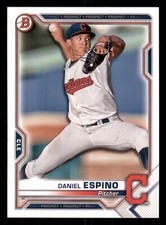 Daniel Espino 2021 Bowman #BP-123 Prospects Cleveland Indians
