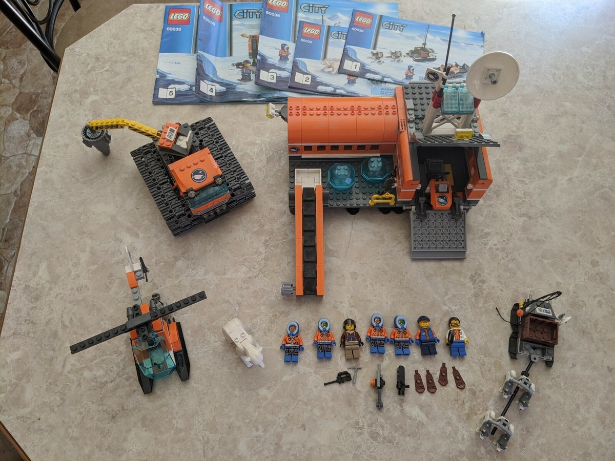 Lego City Arctic Base Camp 60036 Minifigures Manuals Complete