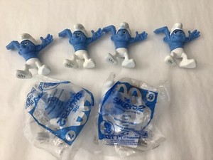 Smurf Figures Lot Of 6 - 6 Smurf Action Figures, 5 Hefty, 1 Vanity, 2 New (G8-23 | eBay
