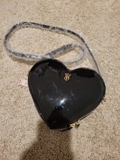 Victoria's Secret Women's Purse Black Heart New With Tags S1-246 Cross Body
