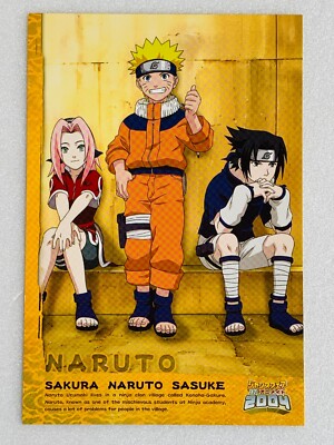 NARUTO Postcard NARUTO SAKURA SASUKE Kazuki Takahashi From Japan F