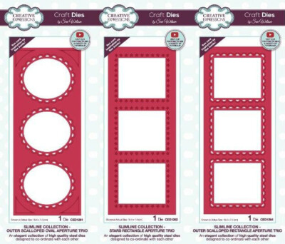 Creative Expressions - Aperture Trio Kollektion Metallformen von Sue Wilson