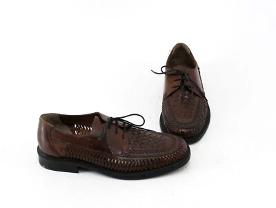 Mokassins Easy Street Halbschuhe Schnürung Leder braun Gr. 42 - Bild 1 von 4
