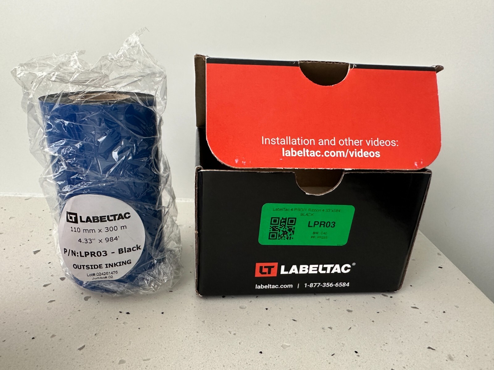 Labeltac LPR03 Pro Model Print Ribbon 110mm x 300m (4.44