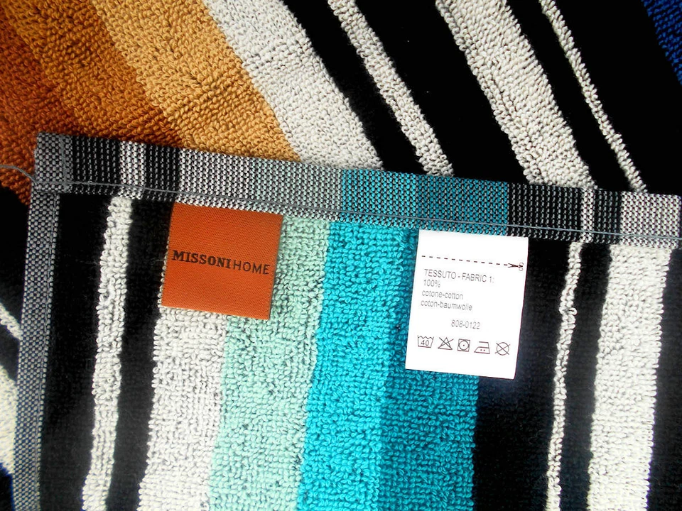 MISSONI HOME HAND TOWEL  16x27in BATH TOWEL 27x45in SET BRANDED PACK BARNABY 170 - Image 2 of 4
