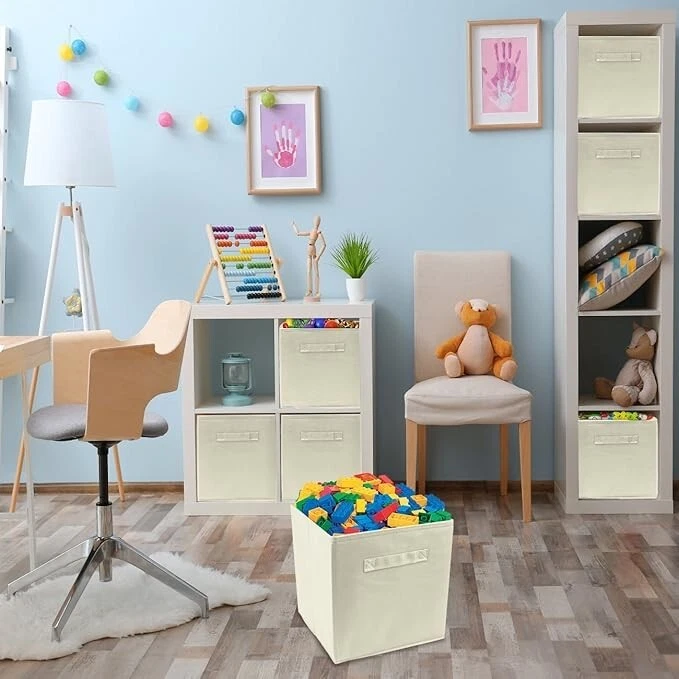 Foldable Storage Cube Basket Bin (2 Pack ) - Image 3 of 4