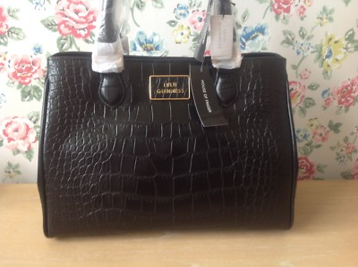 lulu guinness black leather bag