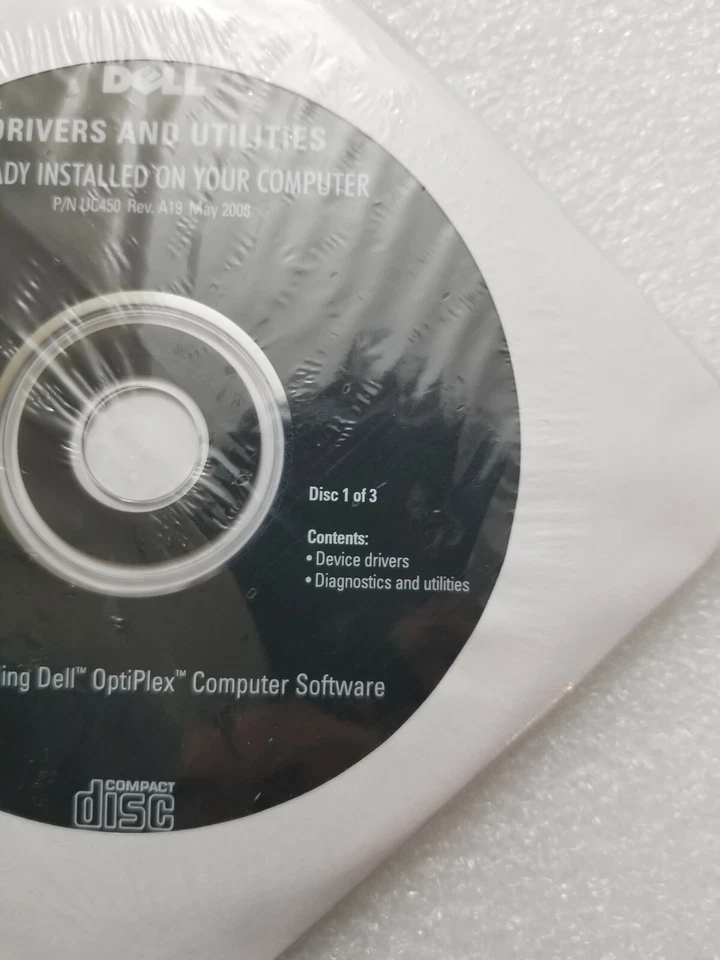 New Dell Drivers and Utilities for Reinstalling Dell OptiPlex Disk 1 of 3 - Image 3 of 4