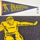 Vintage 1950 Bluefield State Big Blue Virginia University Pennant 10.5x27.5 Inch — photo 1