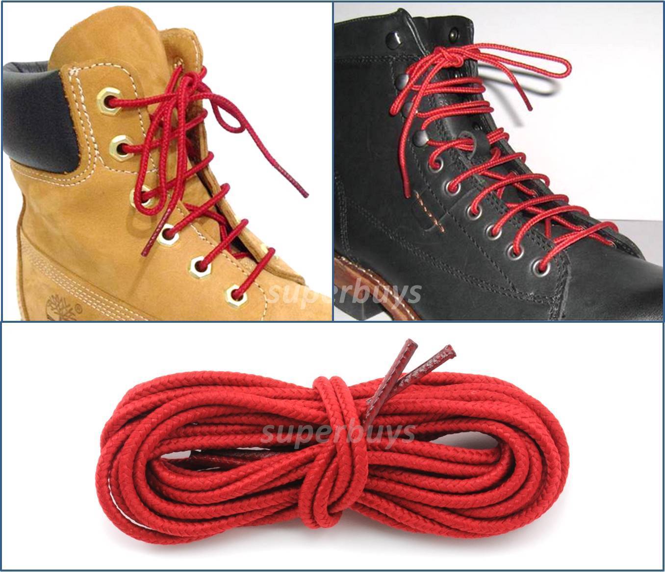 surfen bibliothecaris Bouwen op Red 90cm Timberland Hiking Trekking Shoe Work Boot Laces Trek Hike To 3  Eyelet 787099308957 | eBay