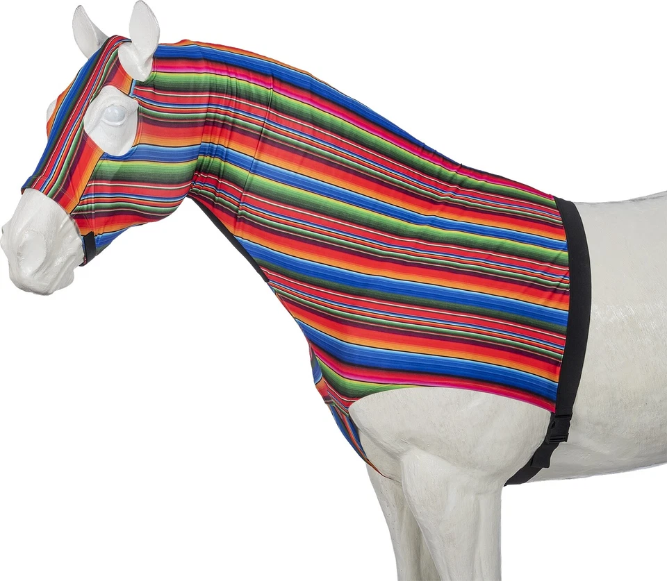 Capucha Horse Slinky Mane Stay - 100 % Spandex - Estampado de cactus o serape - S,M,L,XL Foto 2 de 3