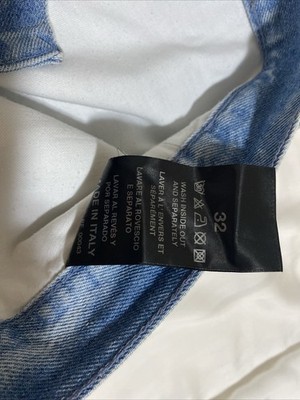 Raf Simons Slim Fit Destroyed Denim Shorts Men's Size 32 | eBay
